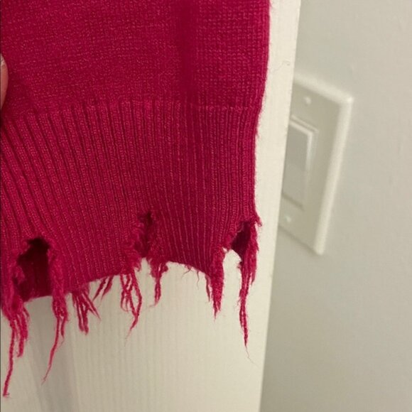 Distressed Hot Pink Sweater by six fifty - Picture 5 of 5